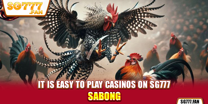 It is easy to play casinos on SG777 sabong