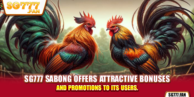 SG777 sabong offers attractive bonuses and promotions to its users.